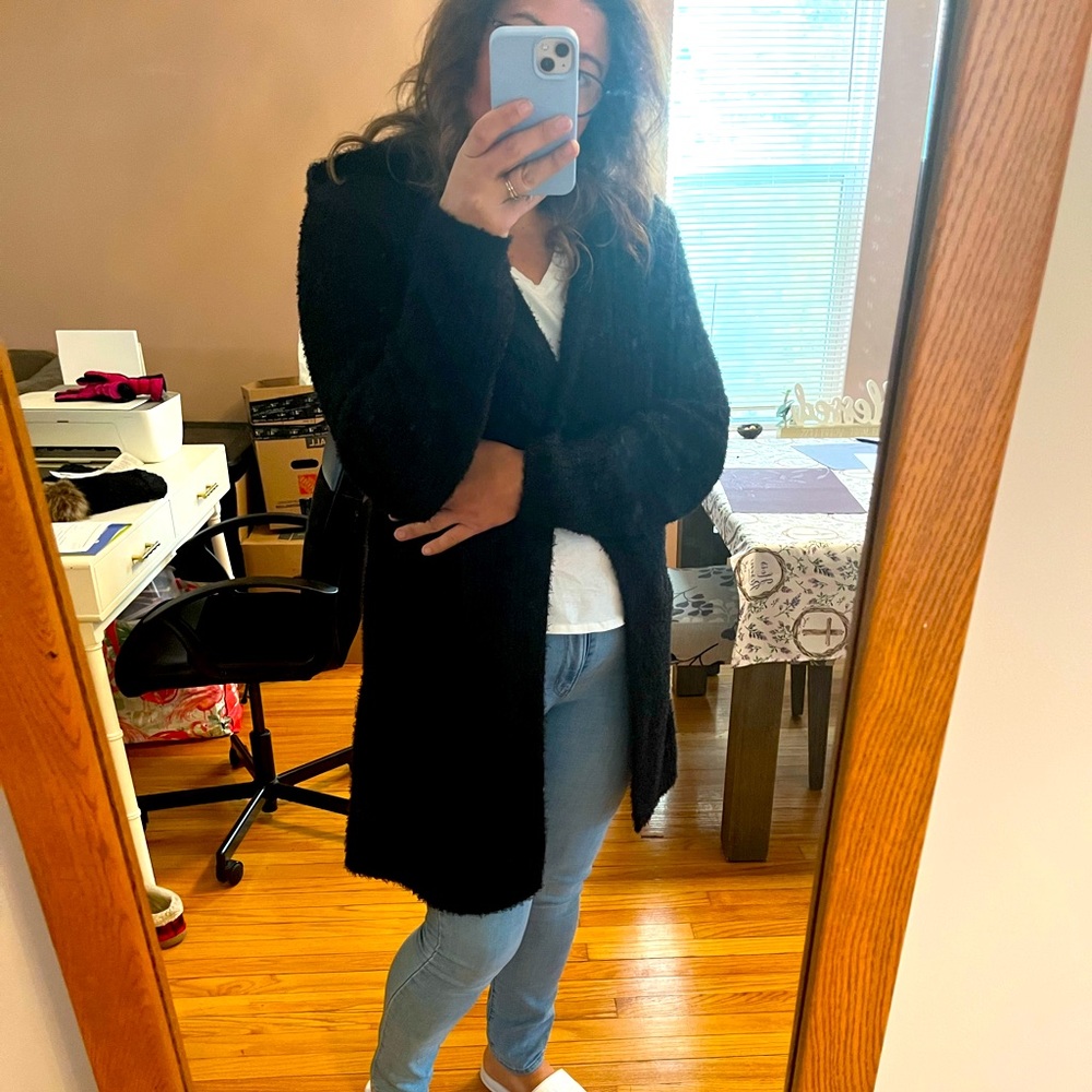 Furry long sweater
